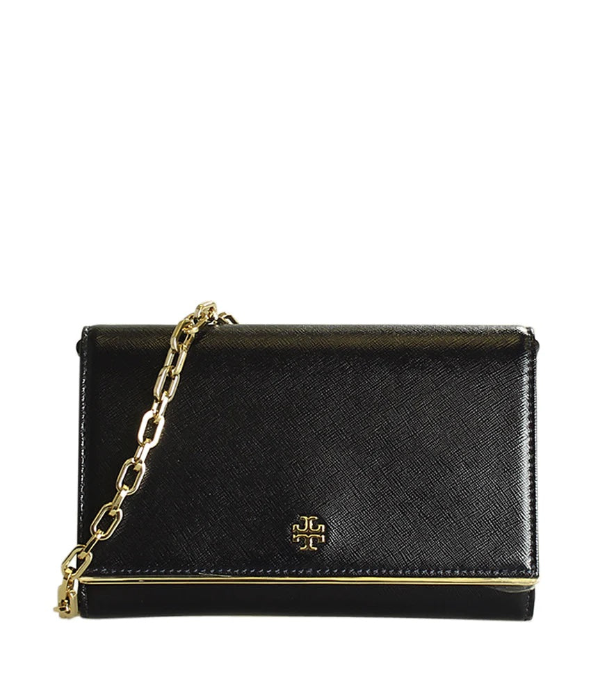 TORY BURCH ROBINSON SAFFIANO LEATHER WALLET ON A CHAIN