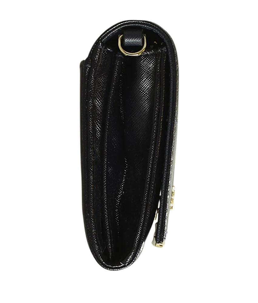 TORY BURCH ROBINSON SAFFIANO LEATHER WALLET ON A CHAIN