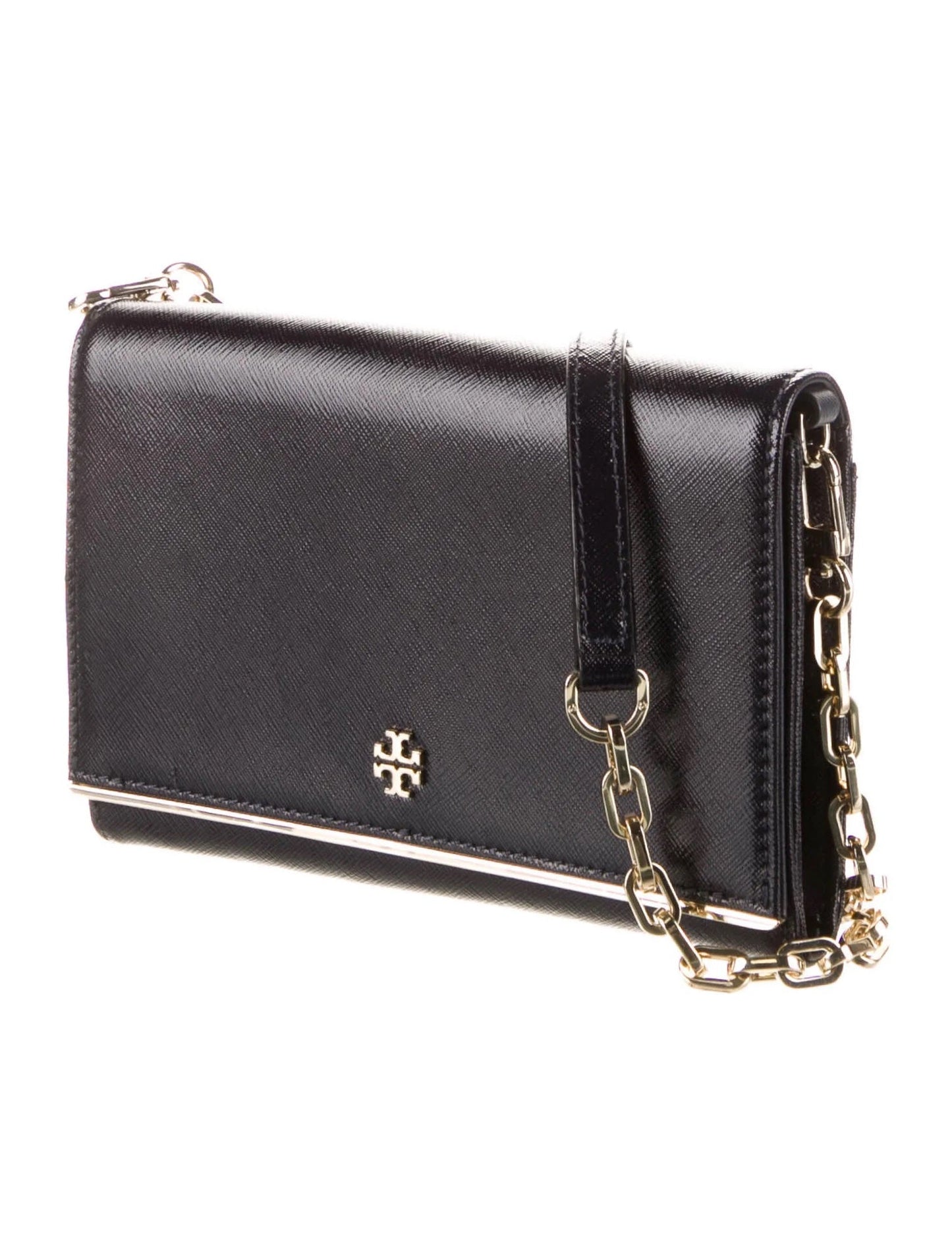 TORY BURCH ROBINSON SAFFIANO LEATHER WALLET ON A CHAIN