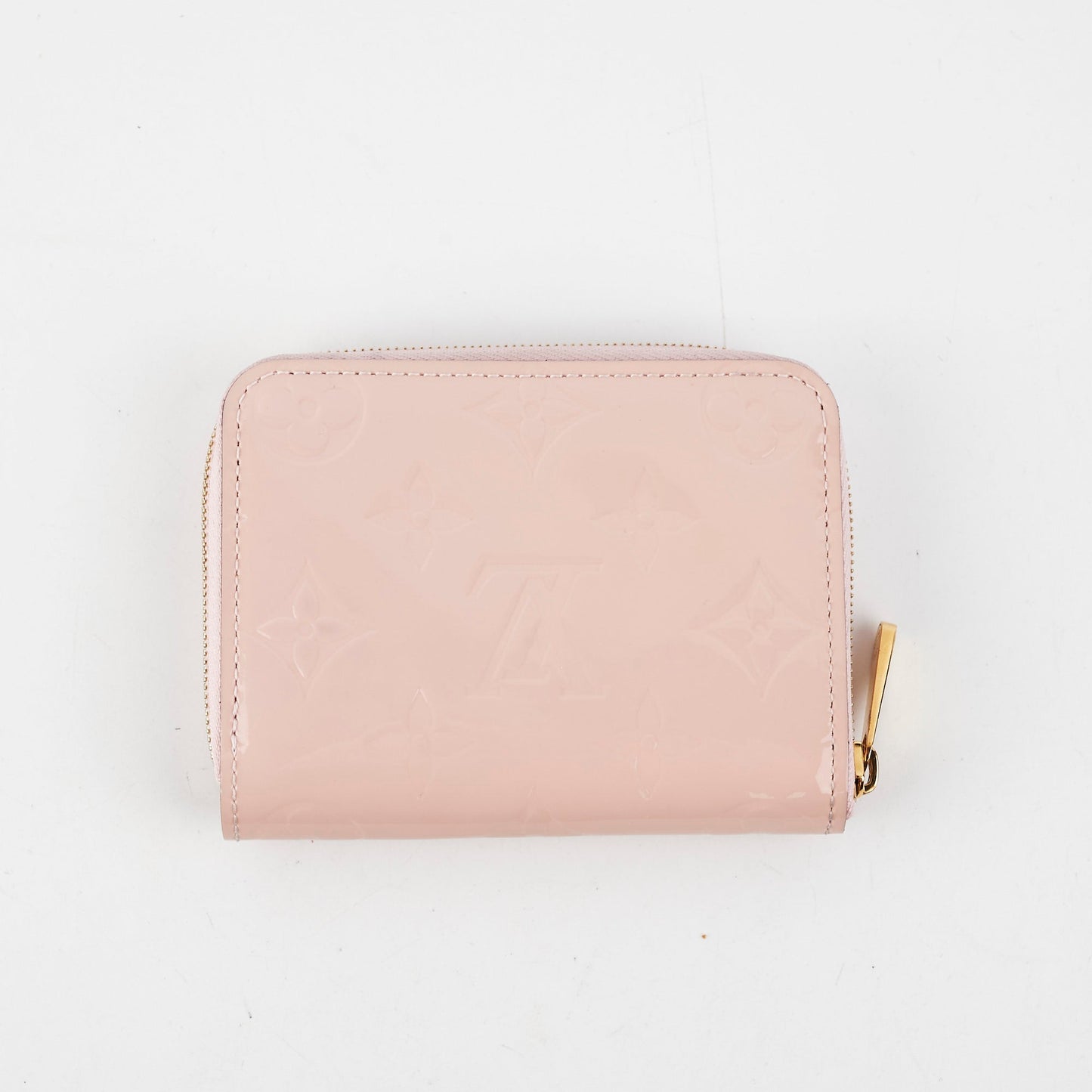 Louis Vuitton Patent Zip Around Wallet Light Pink