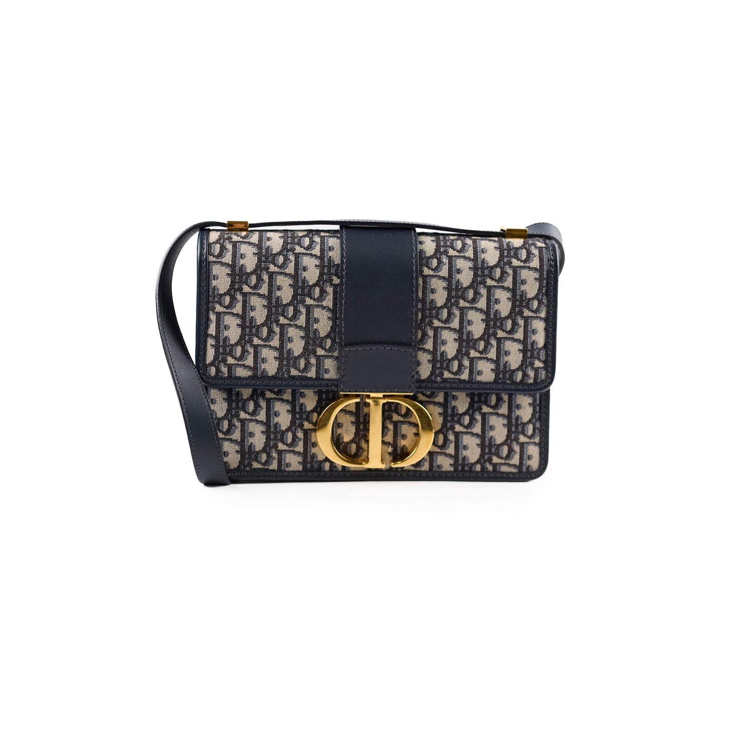 Christian Dior Montaigne 30 Navy Oblique