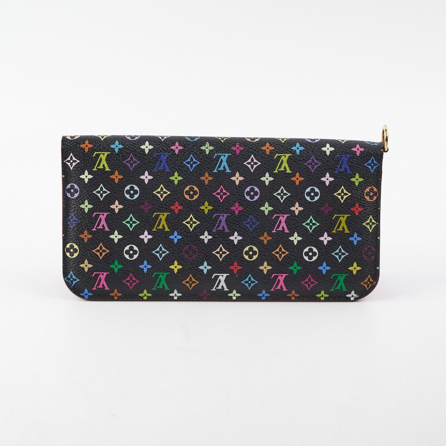 Louis Vuitton Long Flap Wallet Multicolour Black