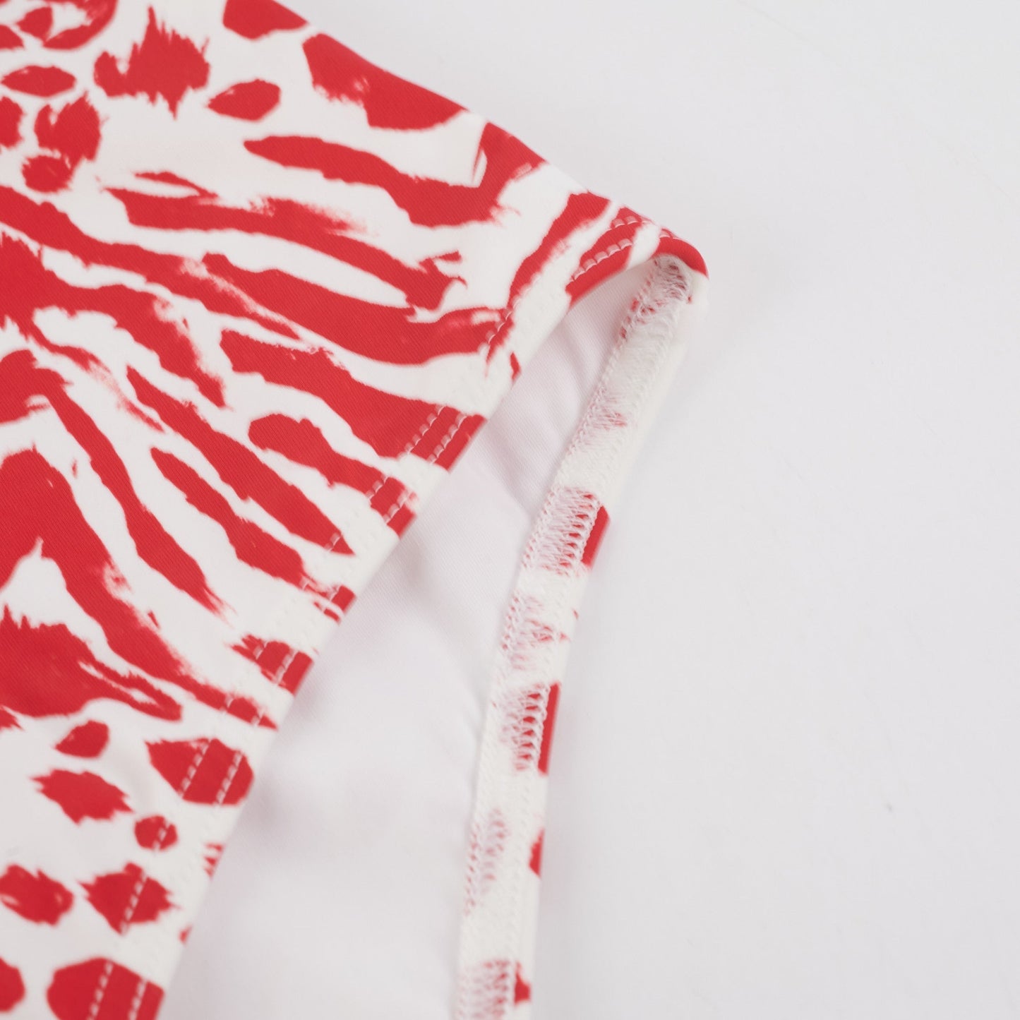 Louis Vuitton One Piece Swim Suit Red/White 38