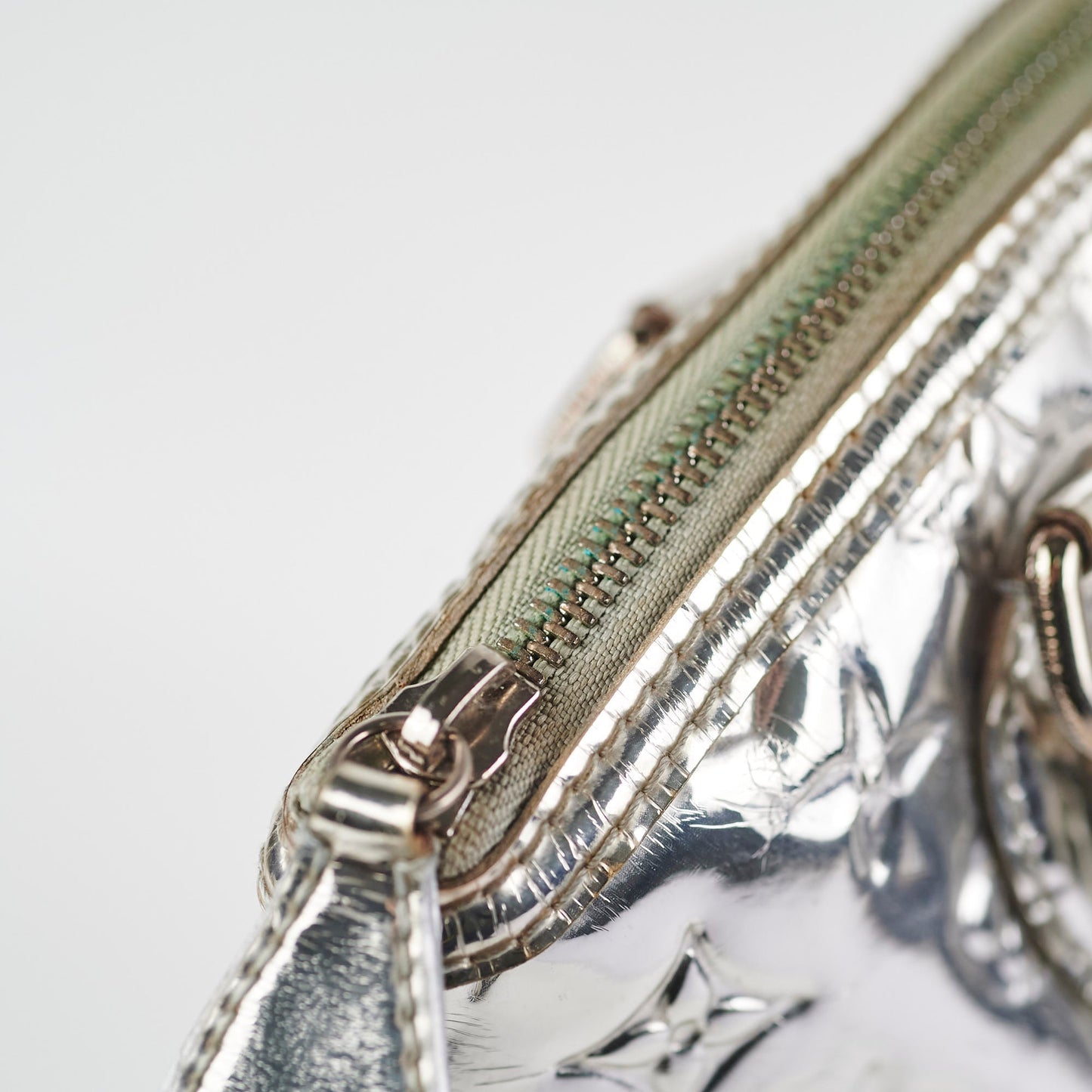 Louis Vuitton Silver Mirror Lock It Bag