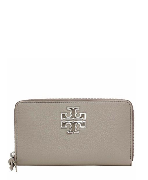 TORY BURCH BRITTEN ZIP AROUND CONTINENTAL LEATHER WALLET