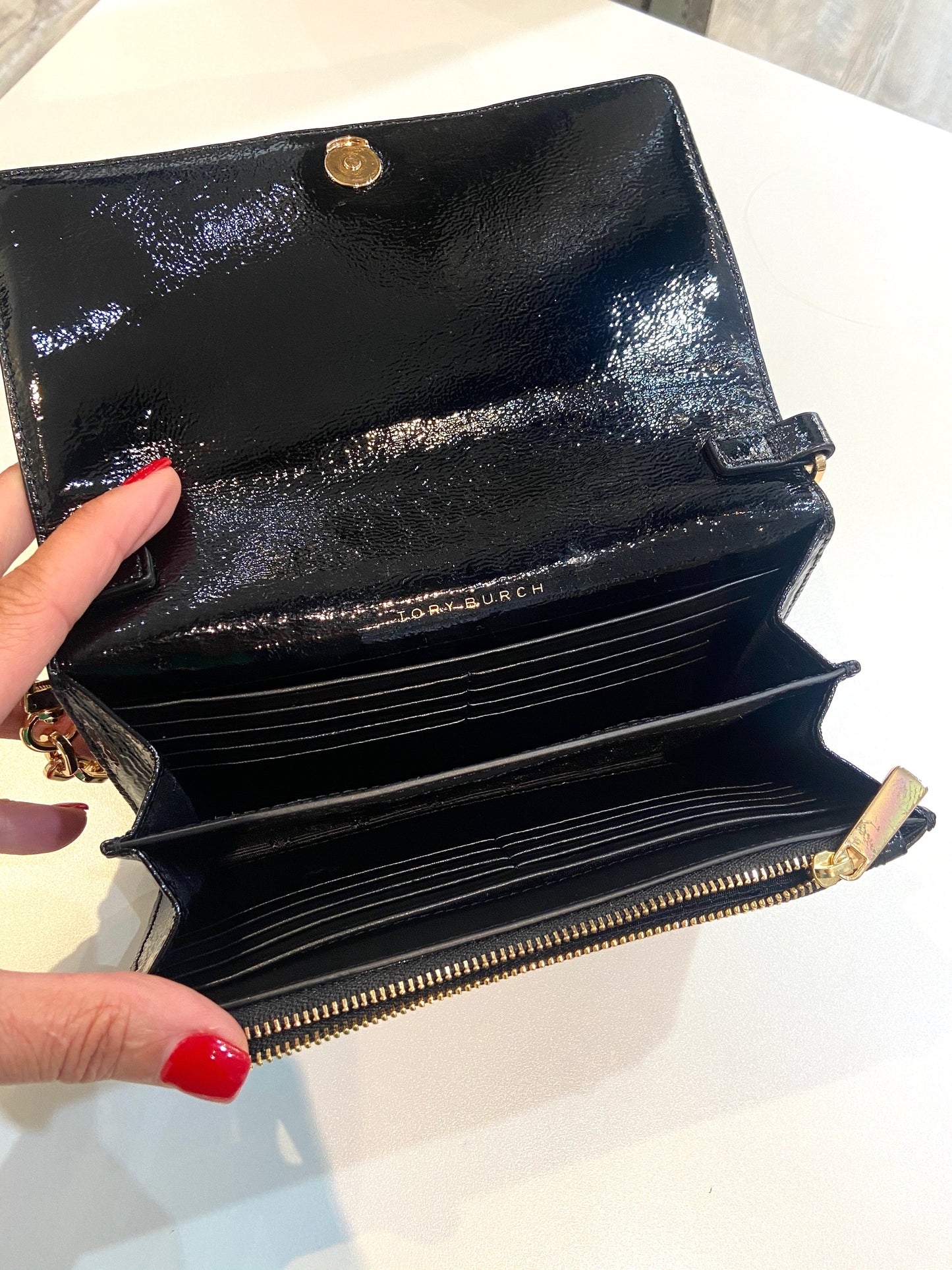 TORY BURCH CHARLIE WALLET ON A CHAIN