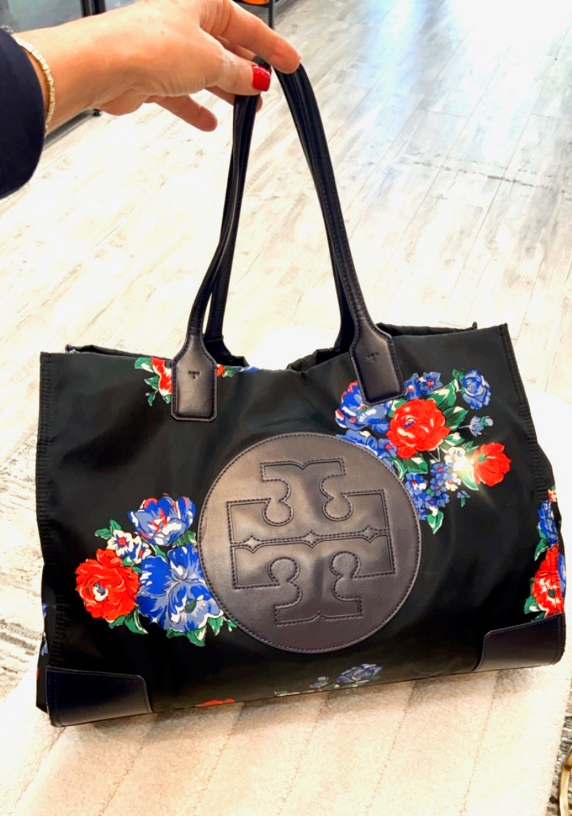 TORY BURCH ELLA PRINTED TOTE BAG