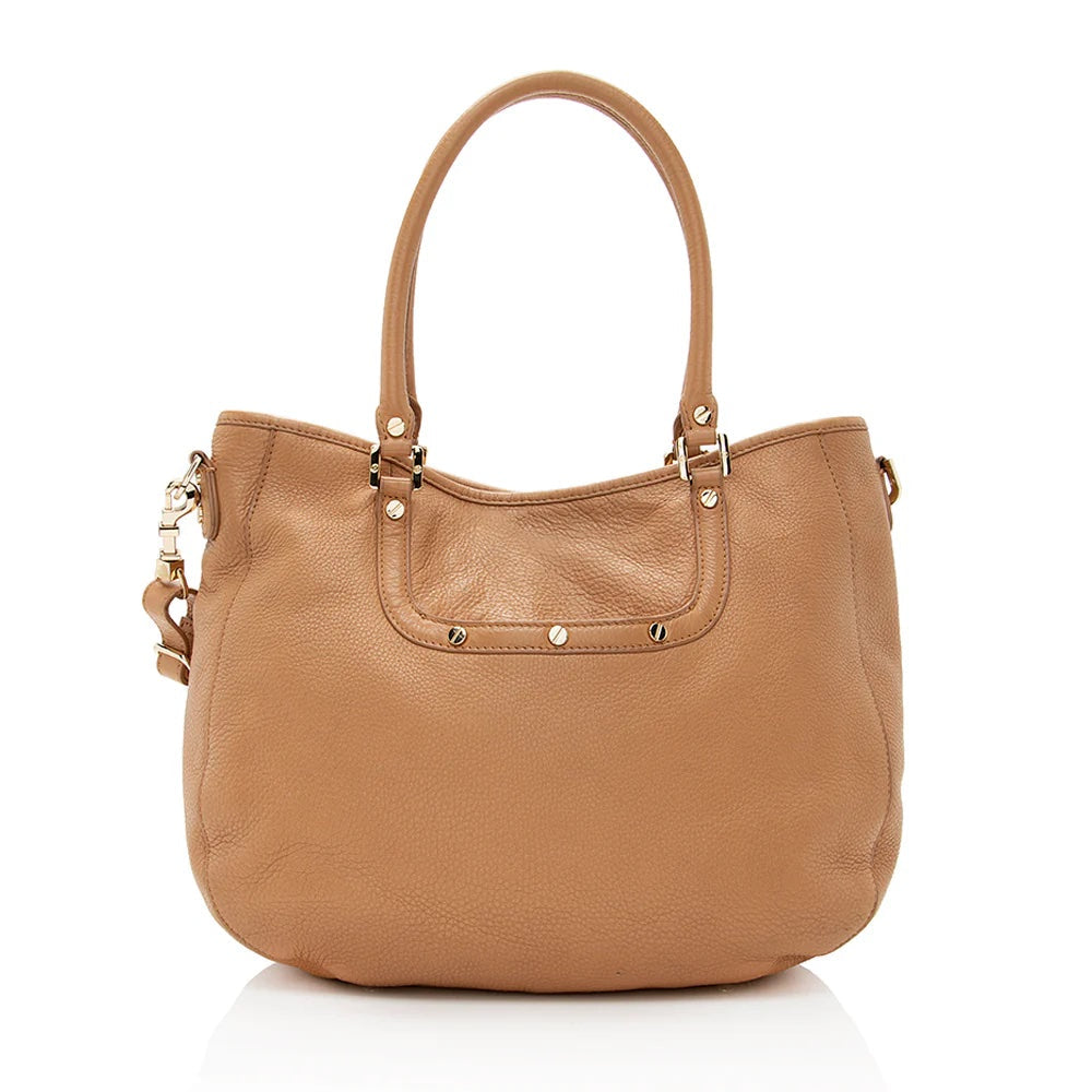 TORY BURCH AMANDA CLASSIC LEATHER HOBO BAG