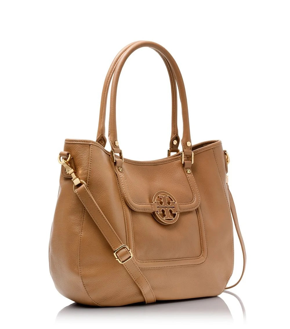 TORY BURCH AMANDA CLASSIC LEATHER HOBO BAG