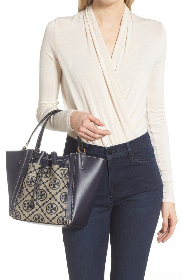 TORY BURCH McGRAW T-MONOGRAM DRAGONFLY TOTE BAG
