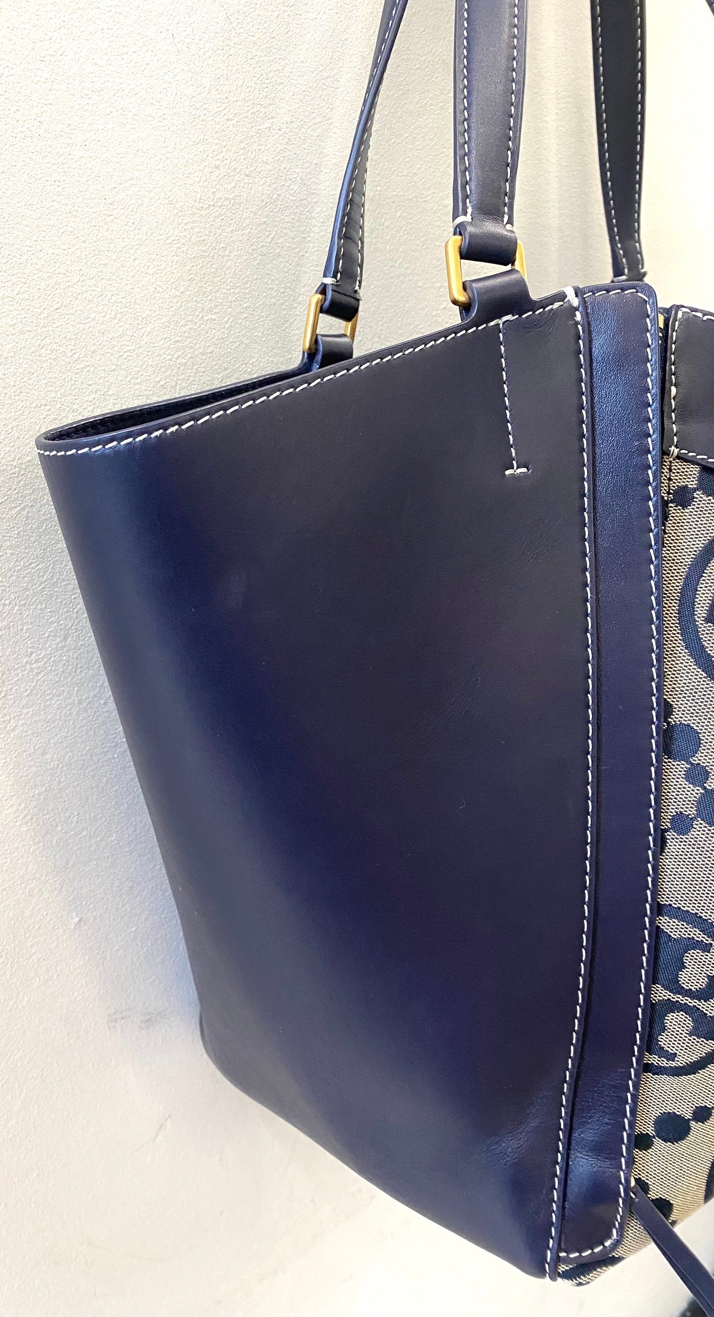 TORY BURCH McGRAW T-MONOGRAM DRAGONFLY TOTE BAG
