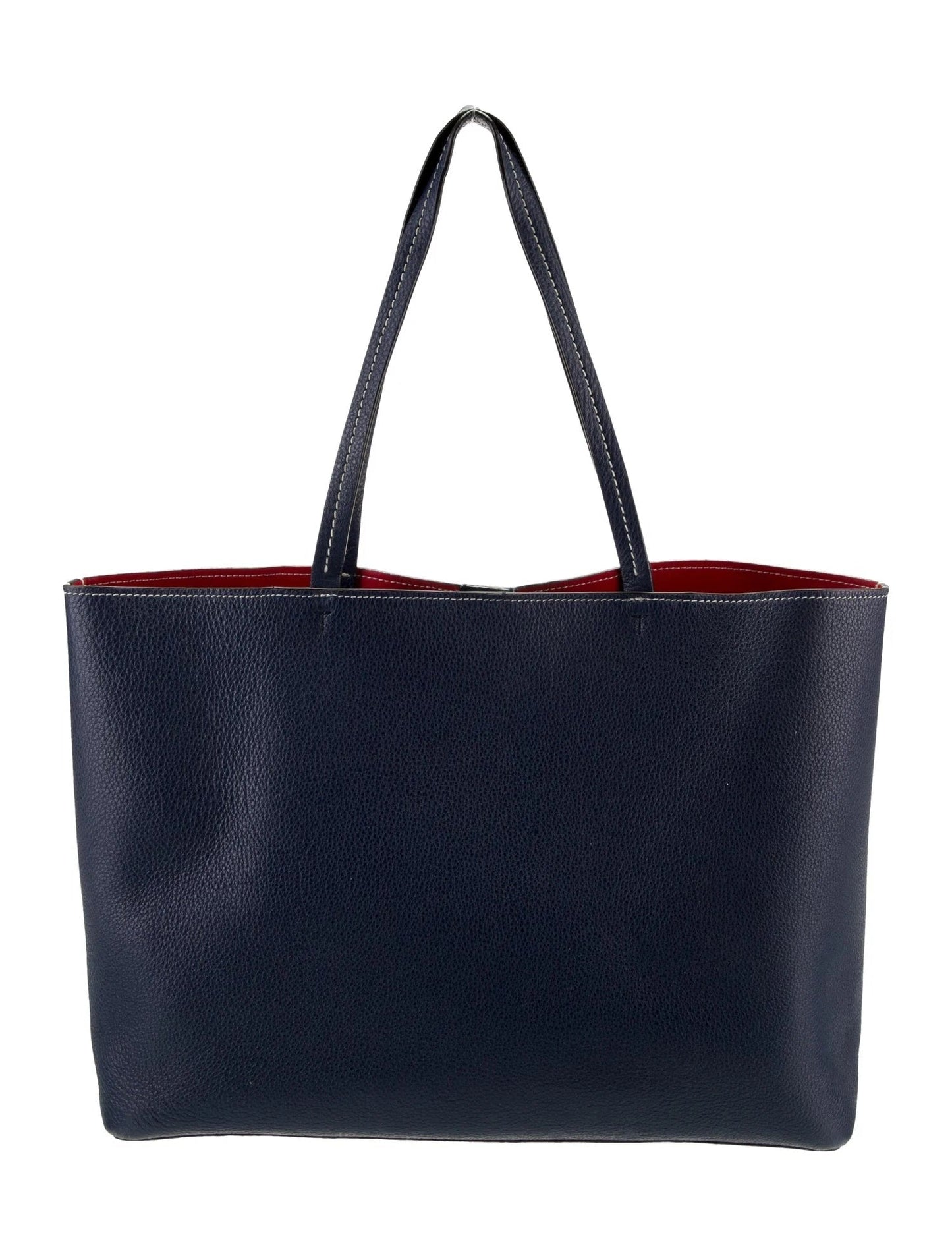 TORY BURCH PERFORATED LOGO LEATHER TOTE BAG