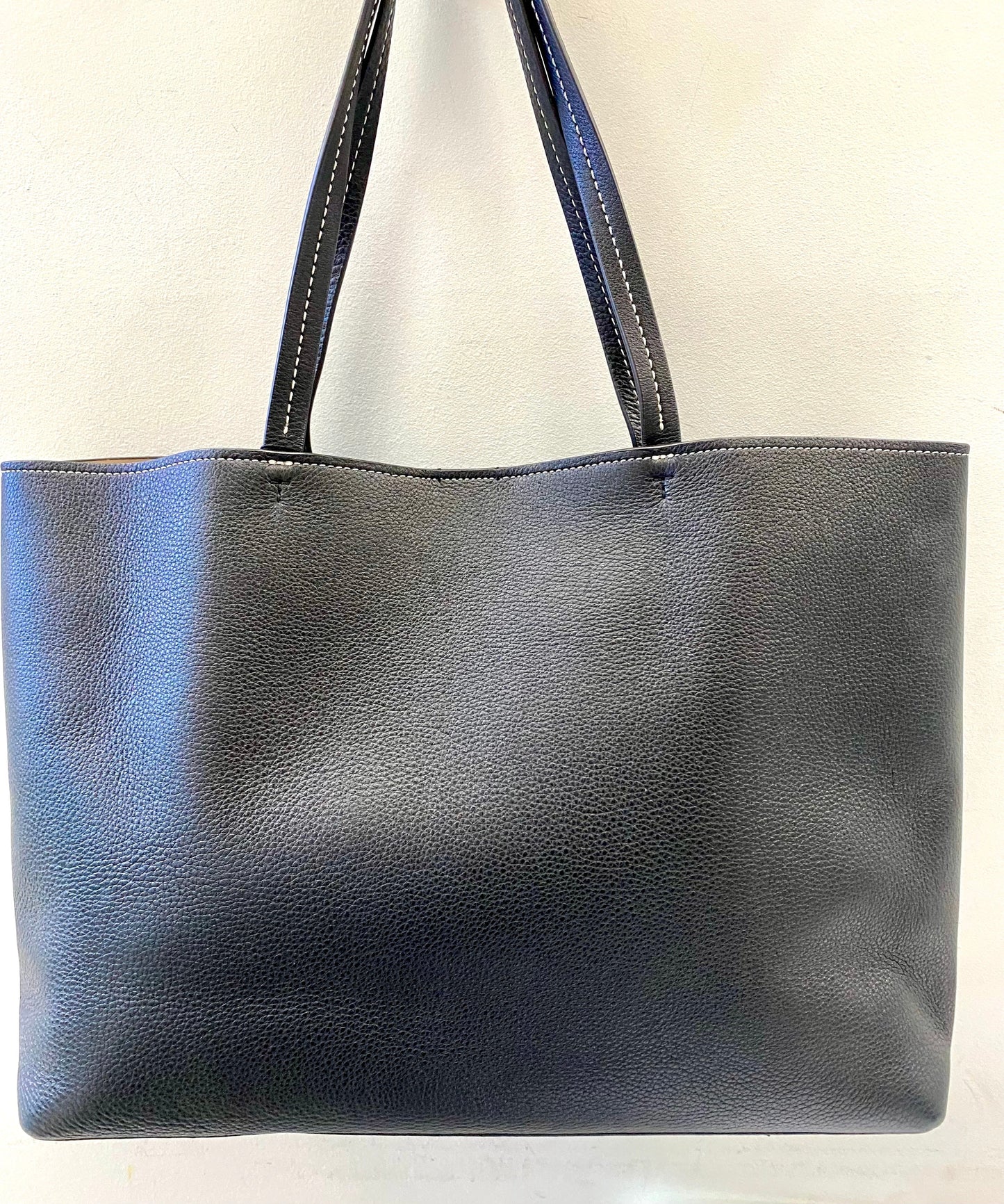 TORY BURCH PERFORATED LOGO LEATHER TOTE BAG