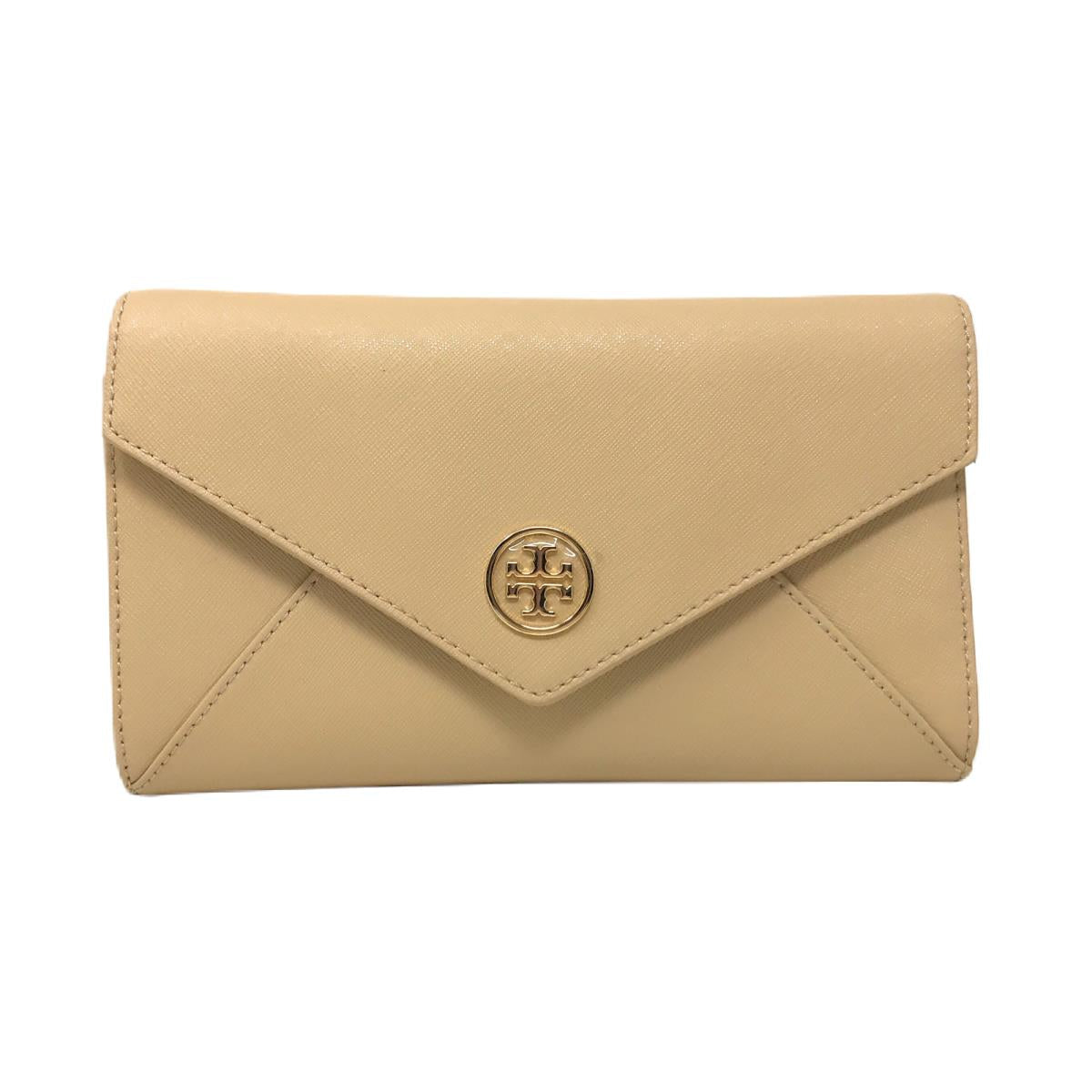 TORY BURCH ROBINSON SAFFIANO LEATHER ENVELOPE WRISTLET