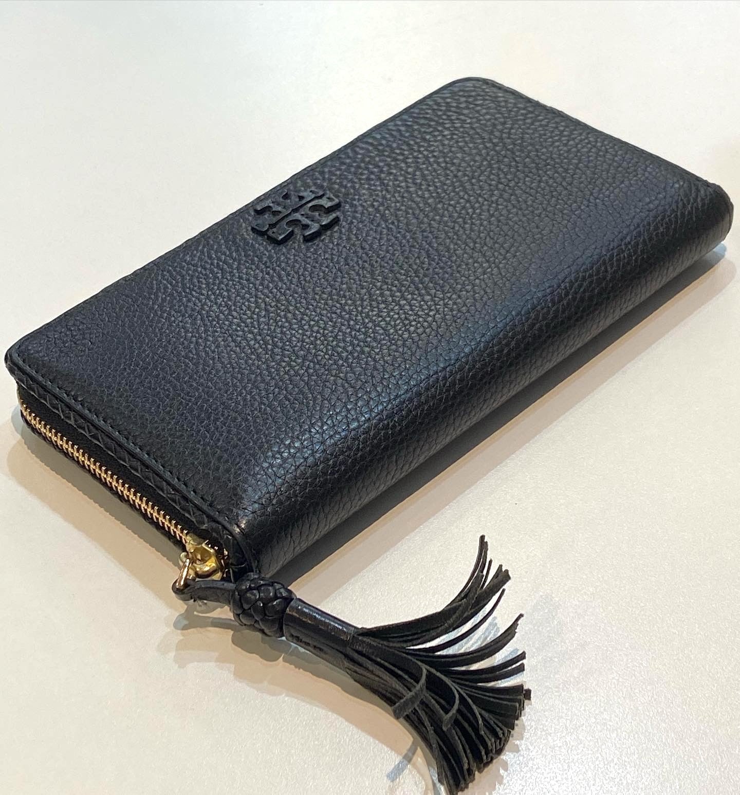 TORY BURCH TAYLOR ZIP-AROUND CONTINENTAL LEATHER WALLET