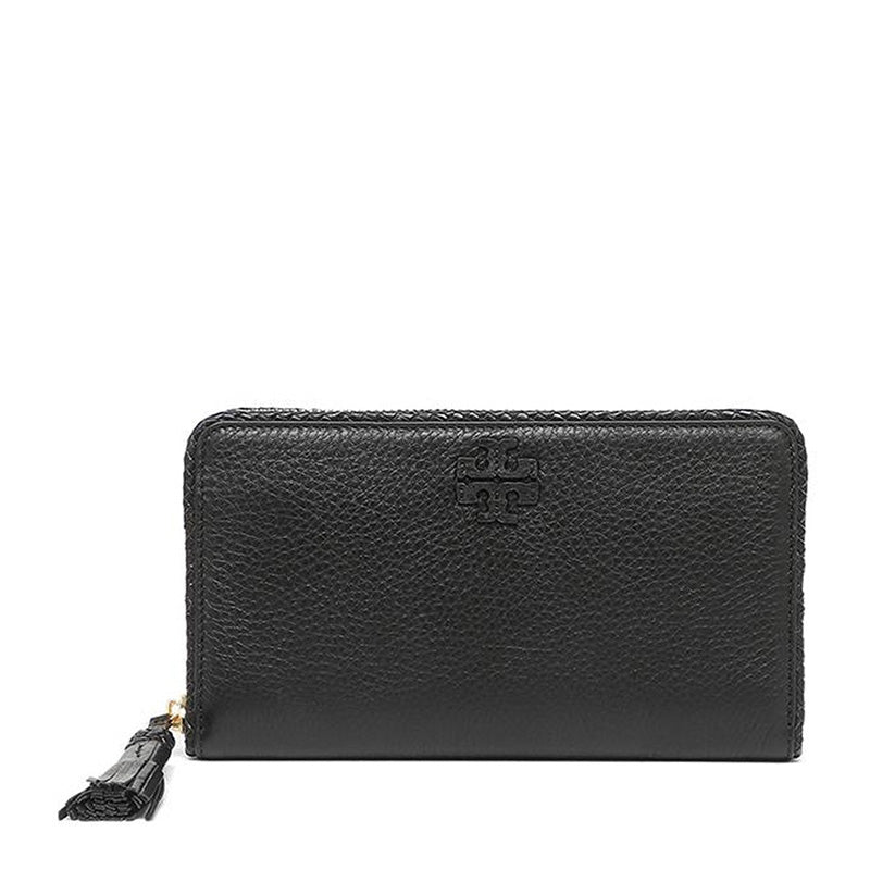 TORY BURCH TAYLOR ZIP-AROUND CONTINENTAL LEATHER WALLET
