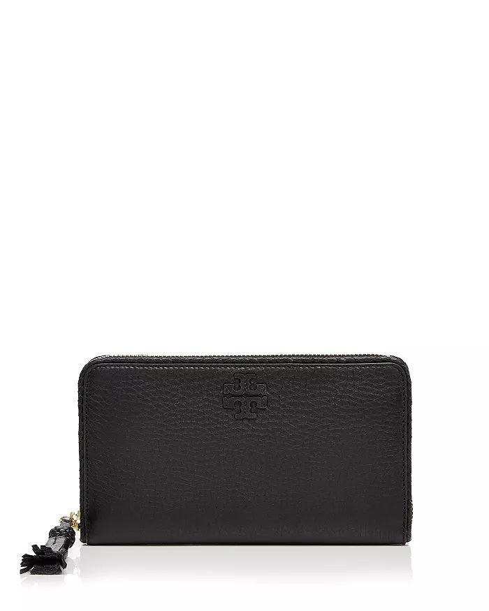 TORY BURCH TAYLOR ZIP-AROUND CONTINENTAL LEATHER WALLET