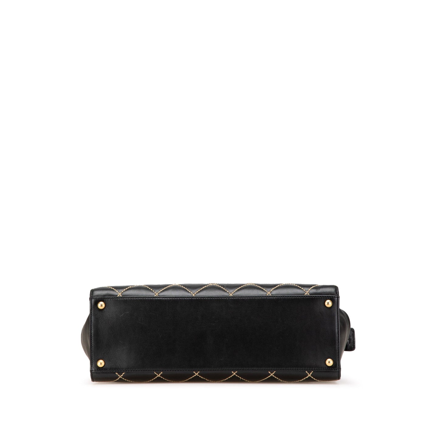 Chanel Cc Lambskin Wild Stitch Handbag