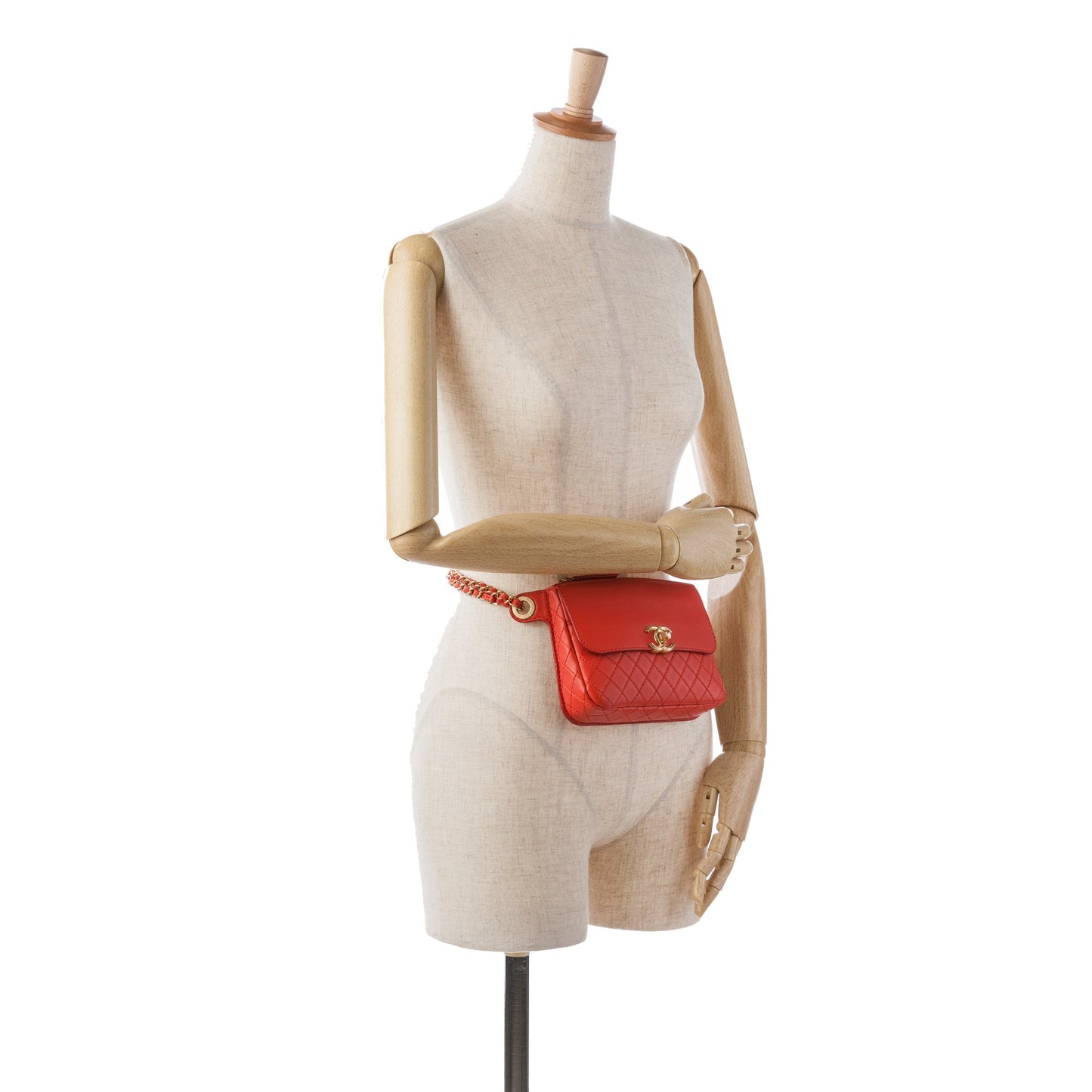 Chanel Cc Quilted Calfskin Flap Belt Bag And Coin Purse