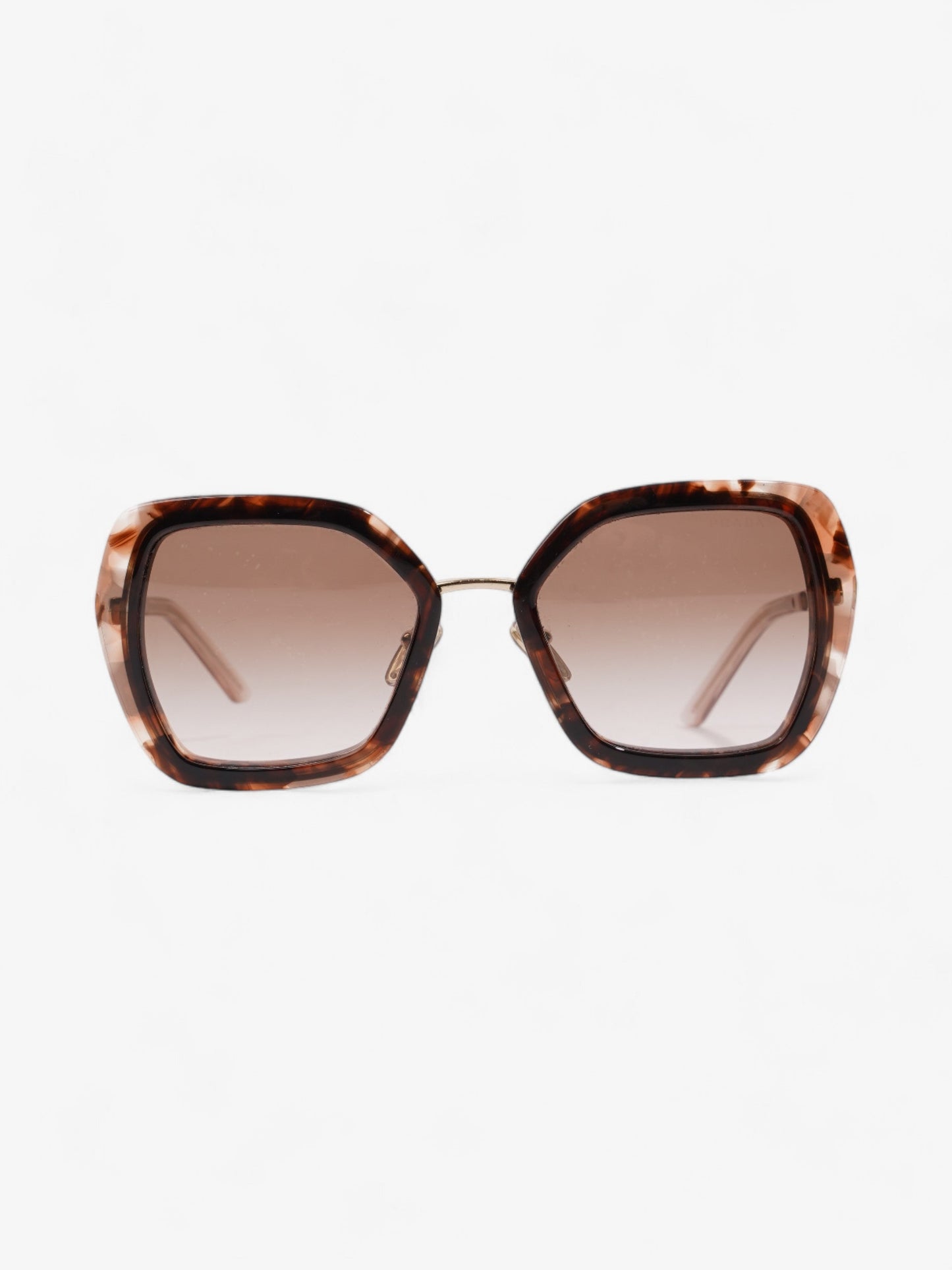Prada Hexagon Sunglasses Tortoise  Acetate 135mm