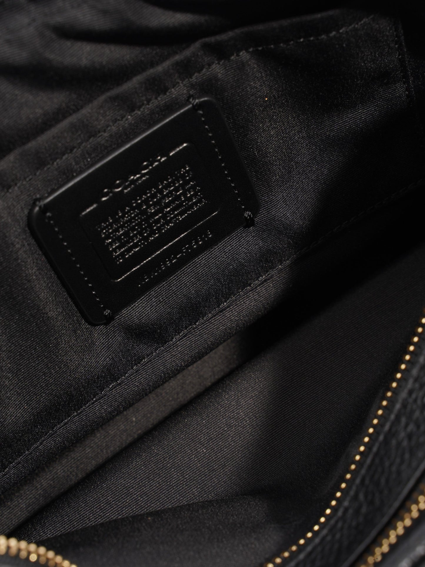 Coach Jes Carriage Logo Black Leather