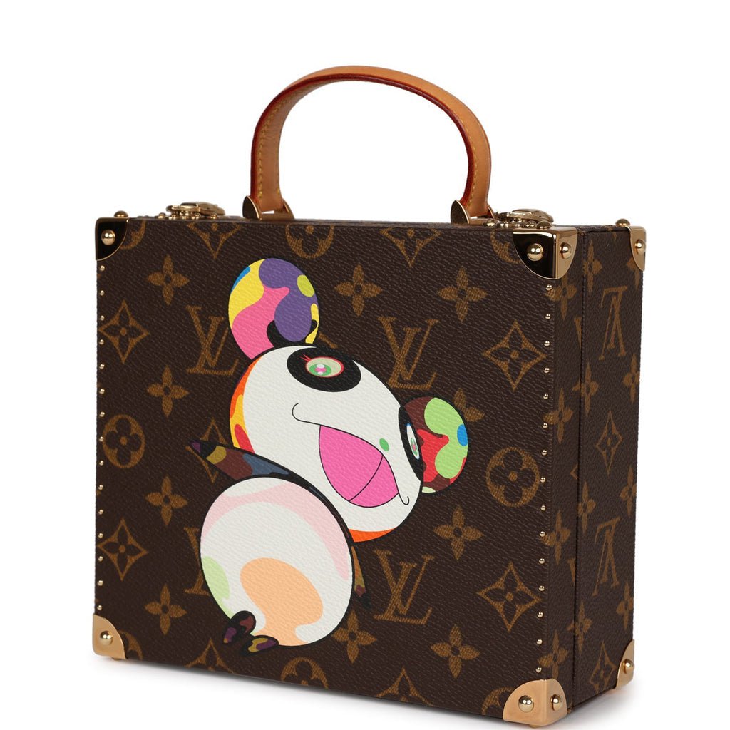 Louis Vuitton Vintage x Takashi Murakami Panda Jewelry Trunk Brown Monogram Brass Hardware