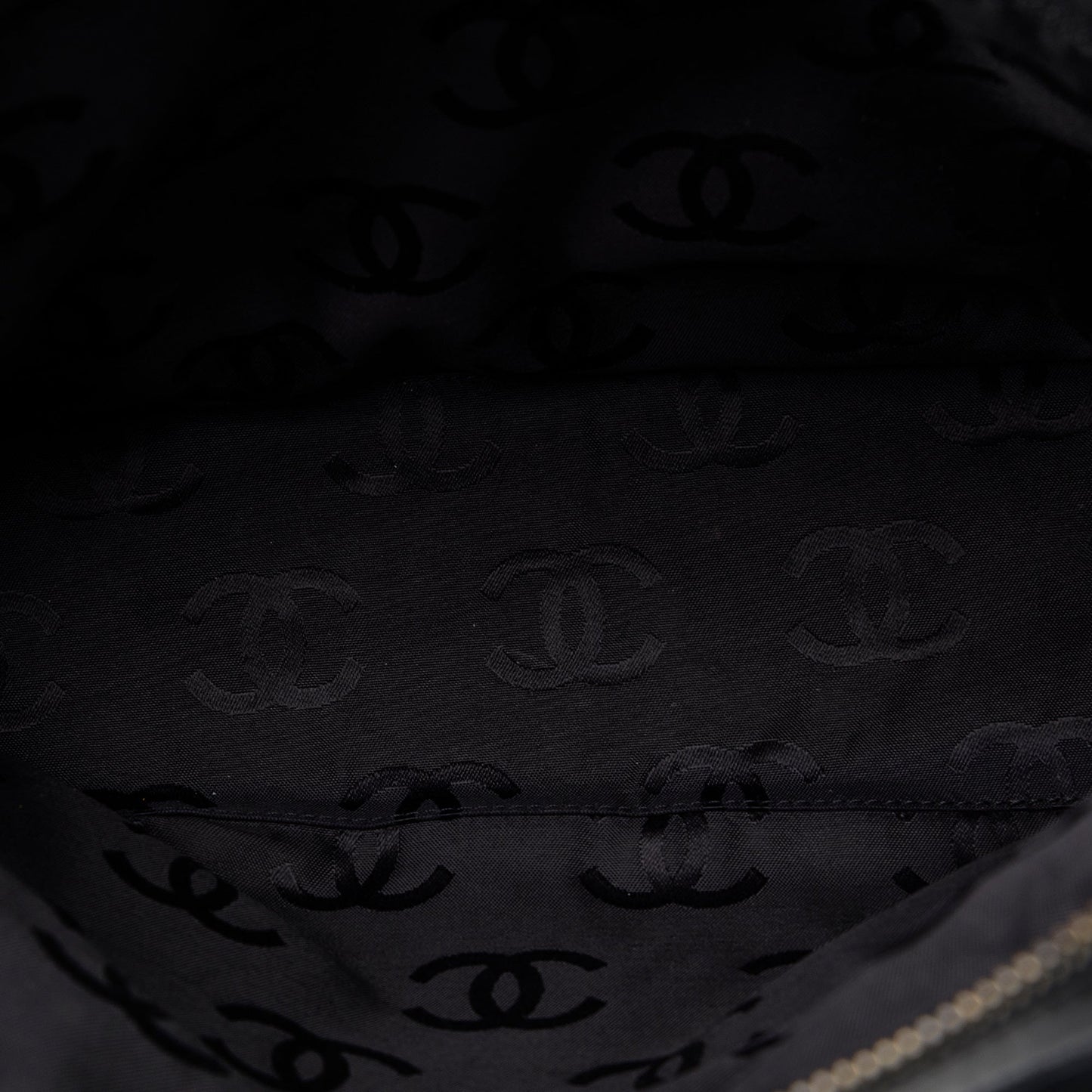 Chanel Cotton Choco Bar Shoulder Bag