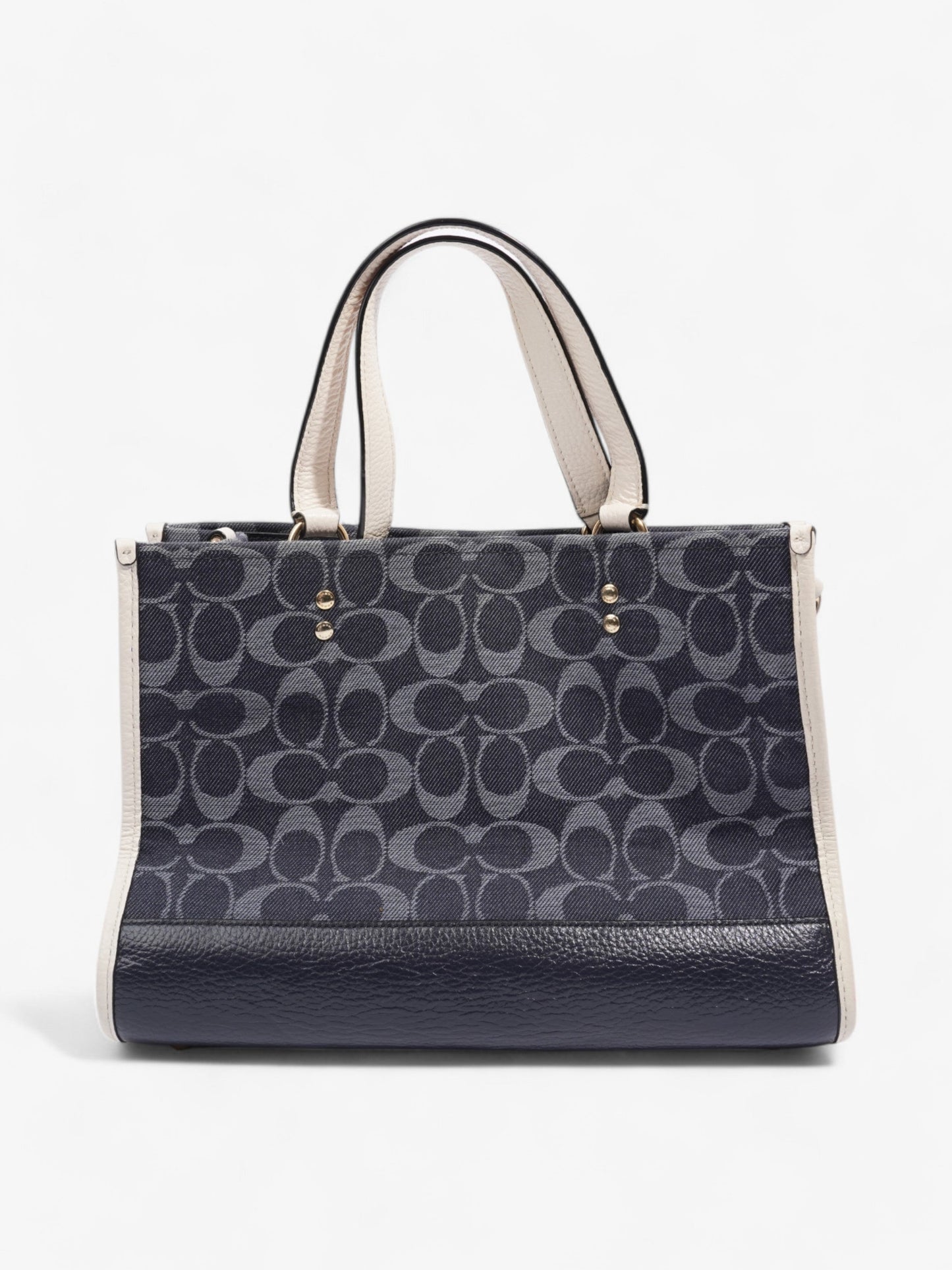 Coach Dempsey Carryall Denim / White Denim