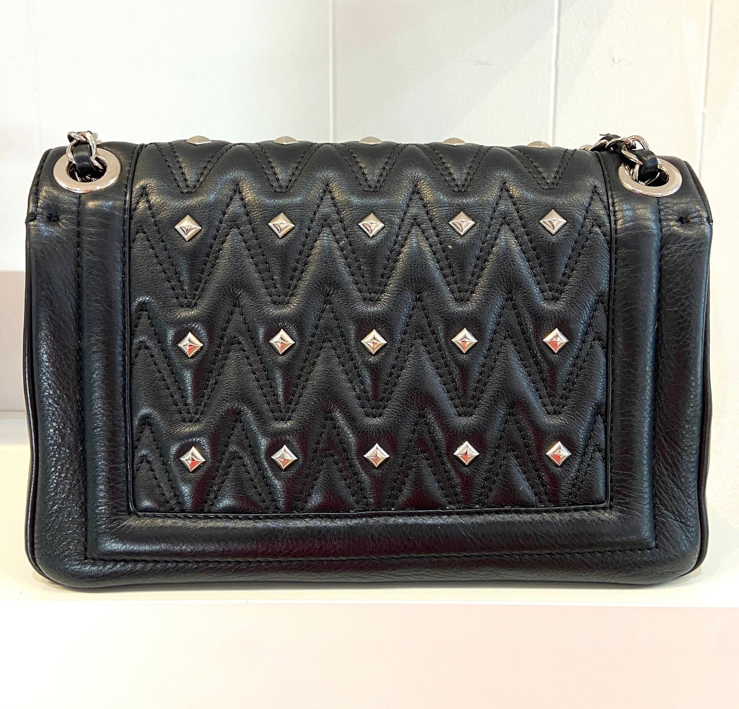 VALENTINO ALICE D LEATHER SHOULDER BAG