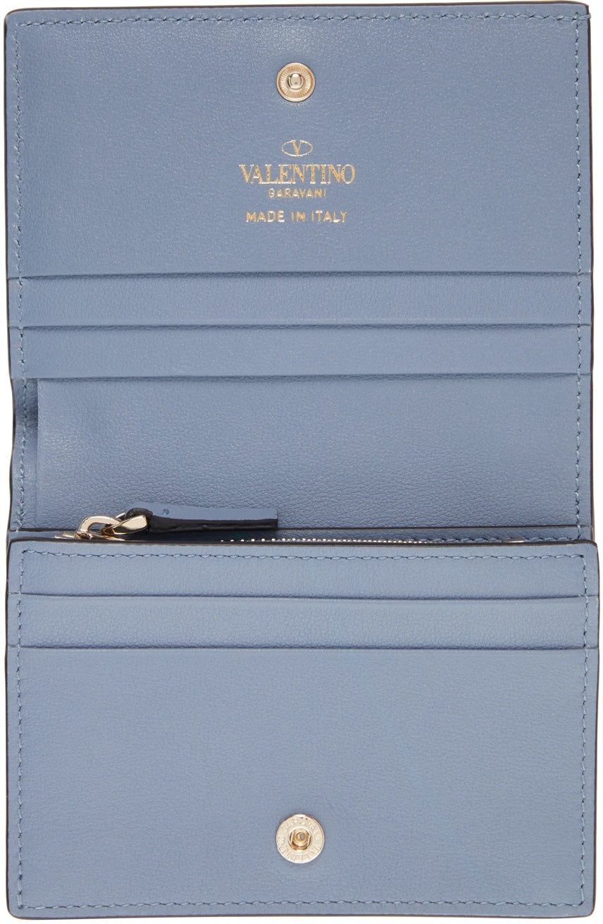 VALENTINO GARAVANI ROCKSTUD FRENCH WALLET