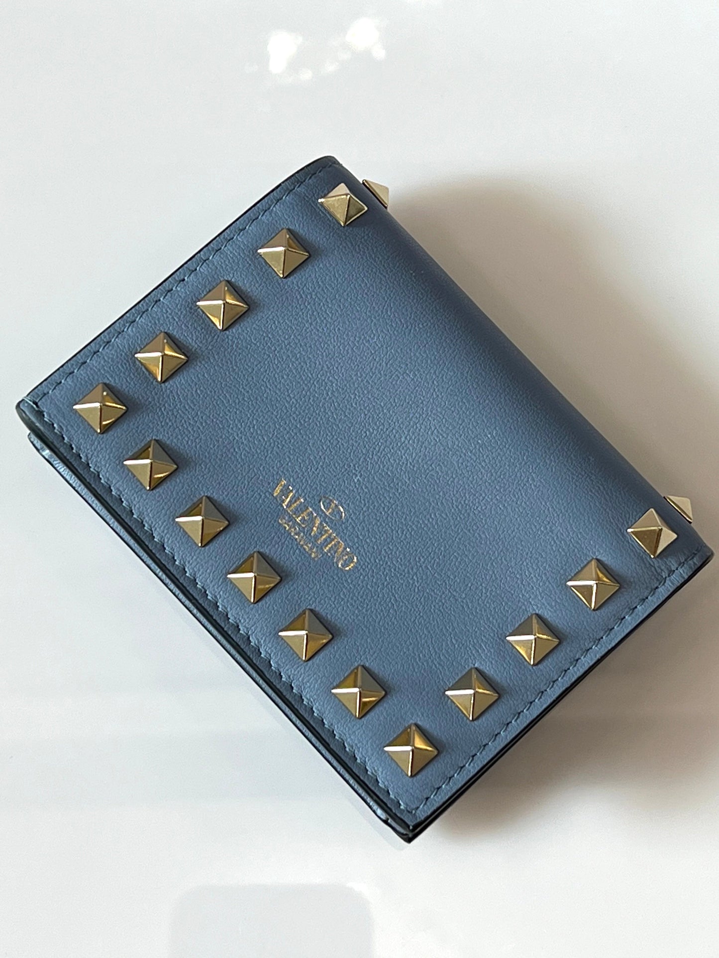 VALENTINO GARAVANI ROCKSTUD FRENCH WALLET