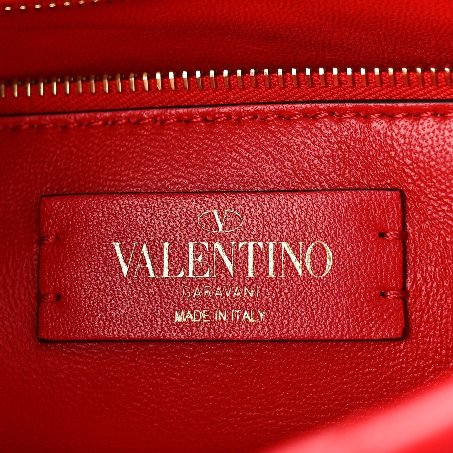 VALENTINO GARAVANI ROMAN STUD NAPPA LEATHER SHOULDER BAG IN ROUGE