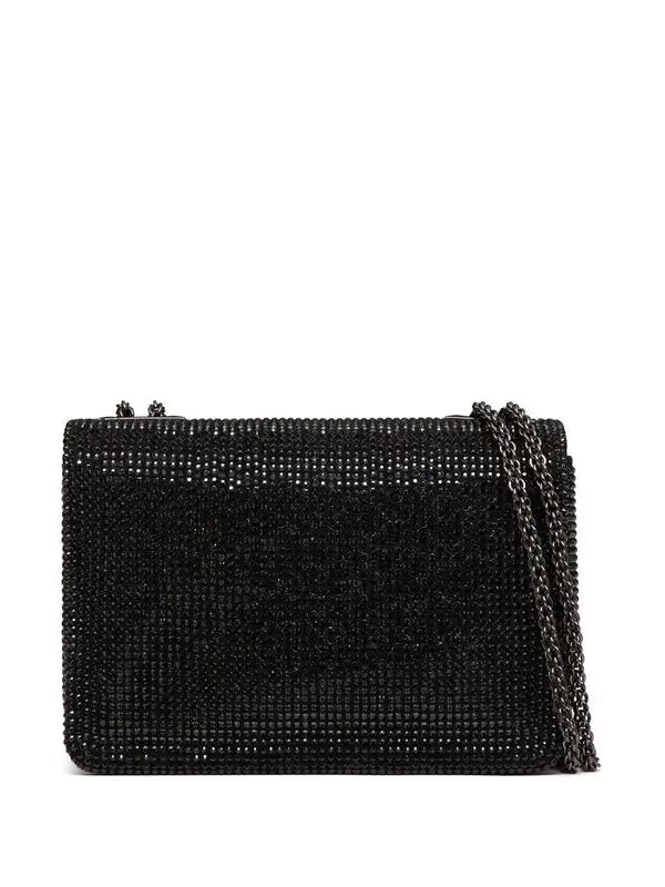 VALENTINO GARAVANI ONE STUD CRYSTAL EMBELLISHED SHOULDER BAG