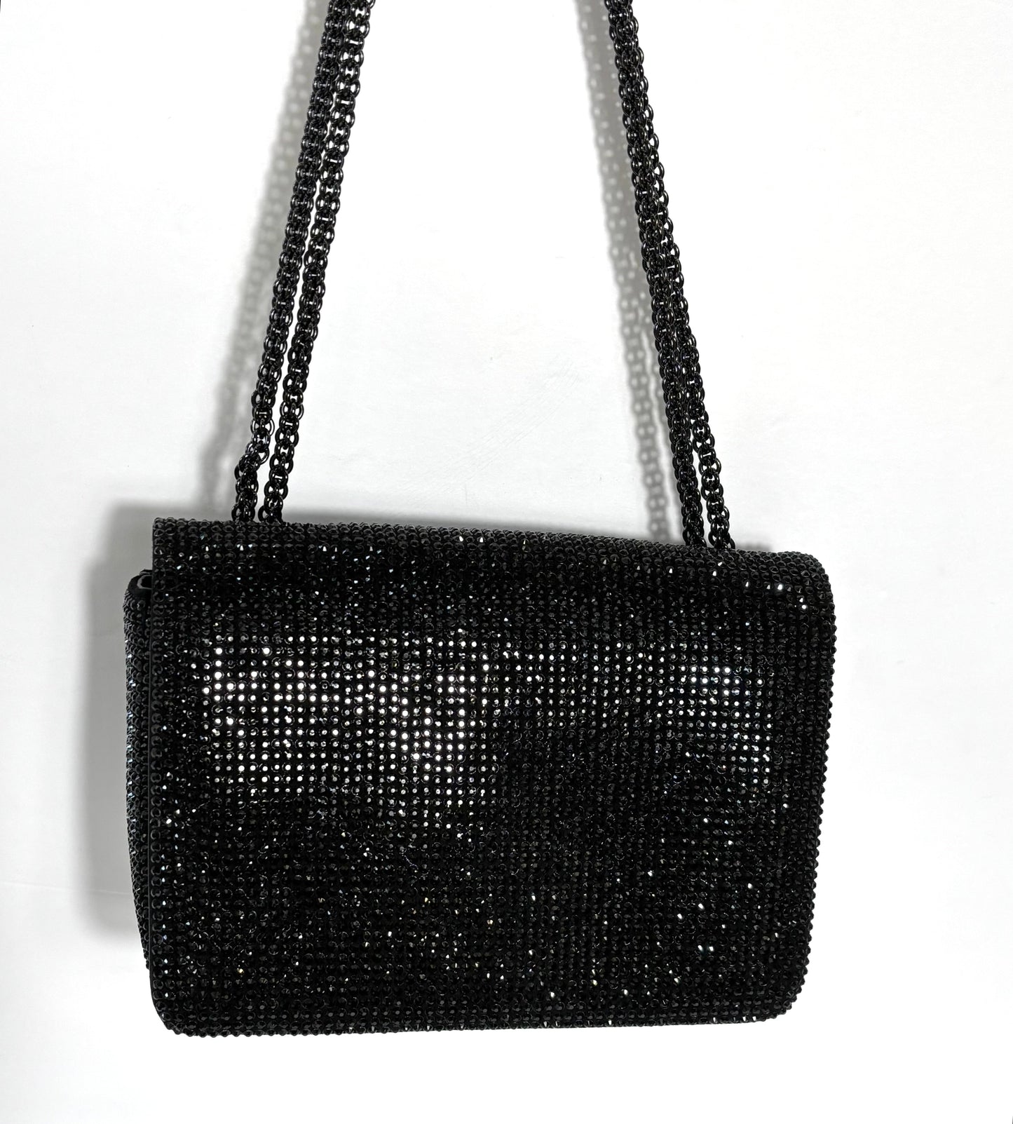VALENTINO GARAVANI ONE STUD CRYSTAL EMBELLISHED SHOULDER BAG