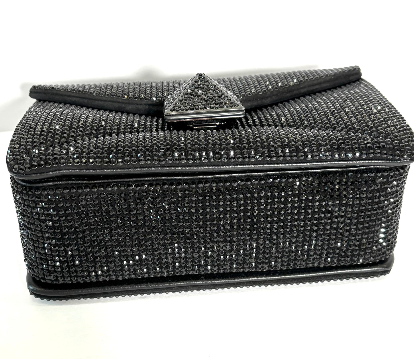 VALENTINO GARAVANI ONE STUD CRYSTAL EMBELLISHED SHOULDER BAG