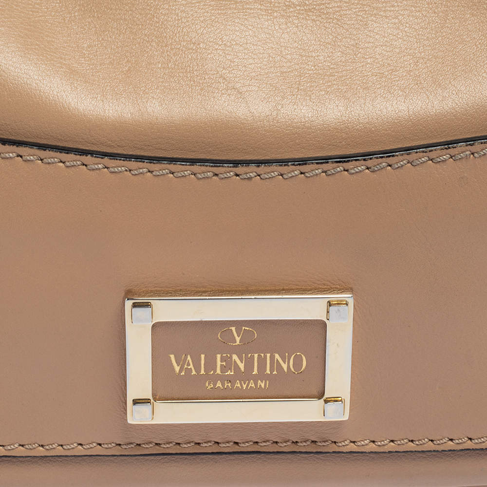 VALENTINO CALFSKIN ROCKSTUD MINI FLAP SHOULDER BAG