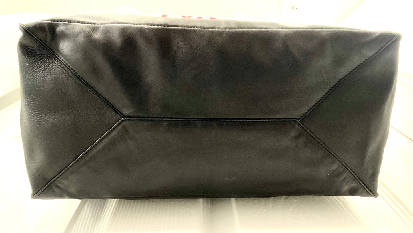 VALENTINO NAPPA LEATHER ROCKSTUD SOFT TOTE BAG