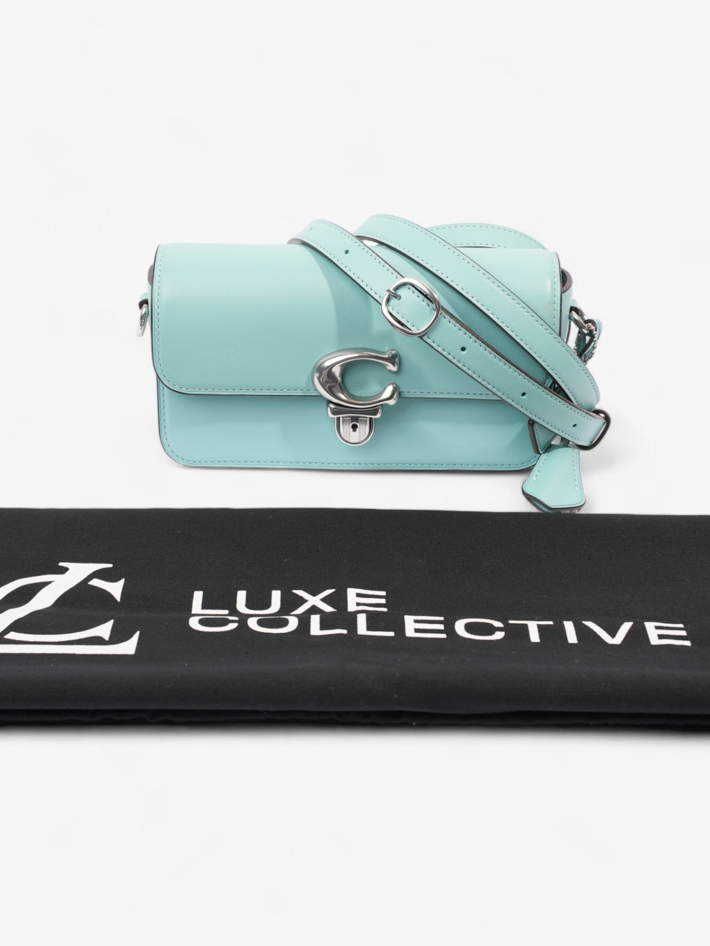 Coach Studio Baguette Turquoise Blue  Leather
