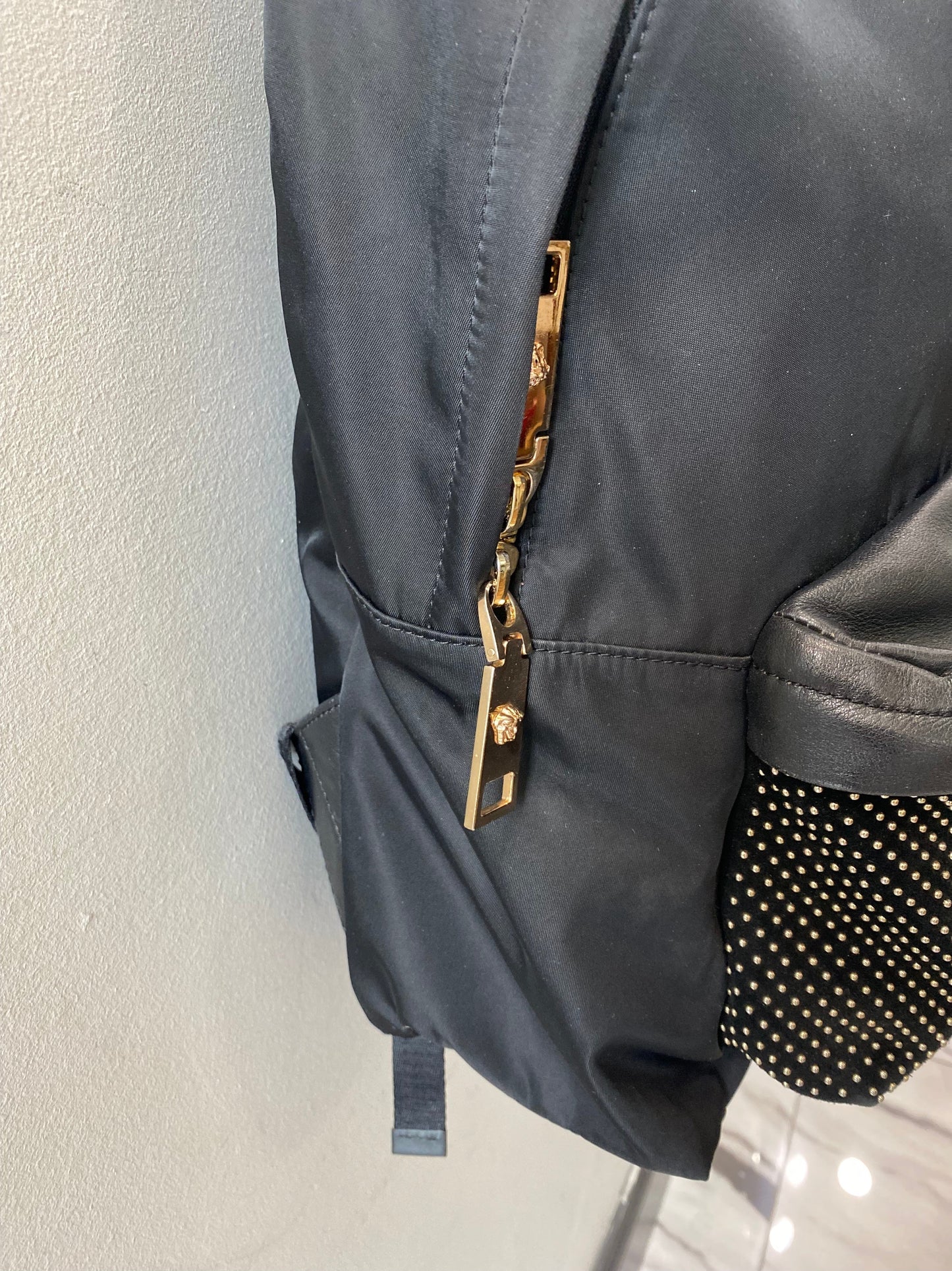 VERSACE PALAZZO STUDDED BACKPACK