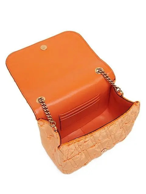 VERSACE VIRTUS SMALL CRUSHED VELVET CROSSBODY BAG