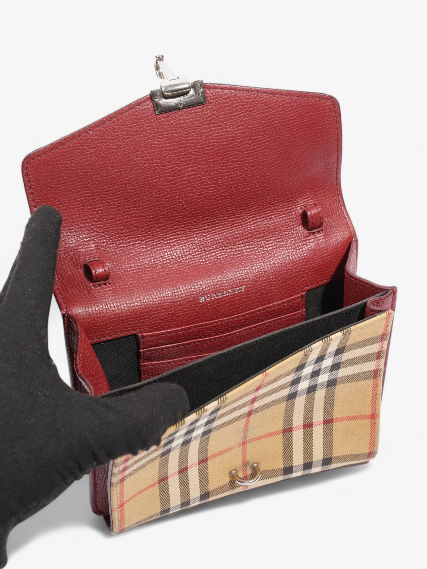 Burberry Macken Vintage Check / Burgundy Leather