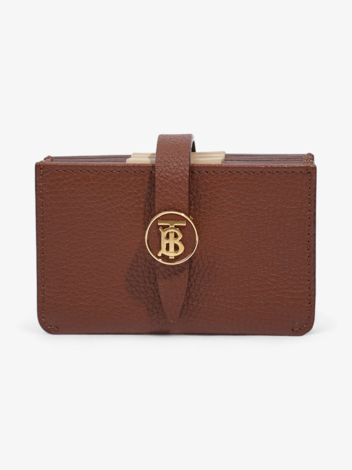 Burberry TB Fold Wallet Brown Leather