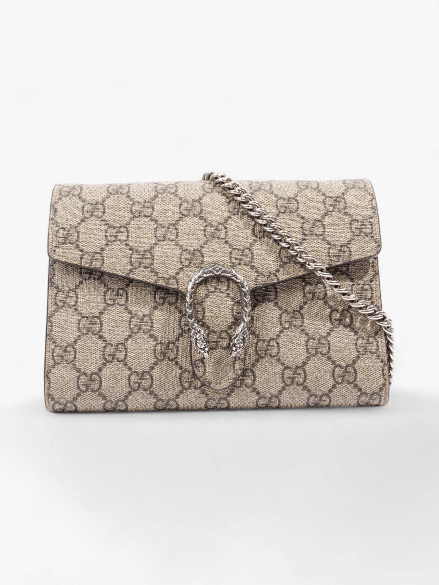 Gucci Dionysus Chain Wallet GG Supreme Coated Canvas