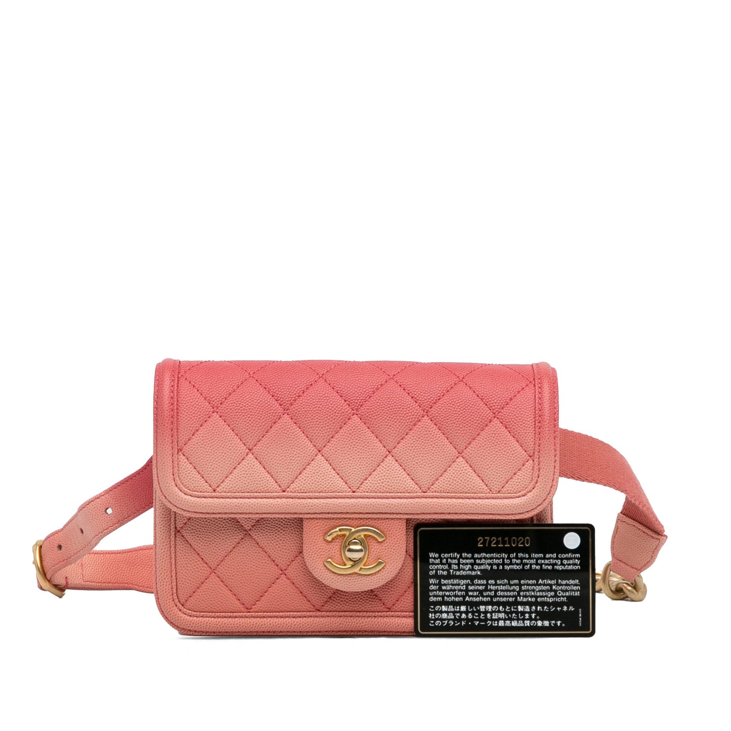 Chanel Caviar Sunset On The Sea Flap Belt Bag