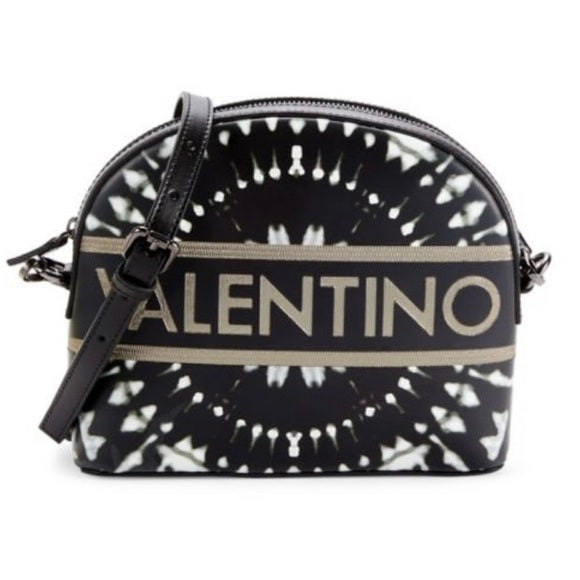 VALENTINO DIANA DISTRESSED TIE-DYE LEATHER CROSSBODY BAG