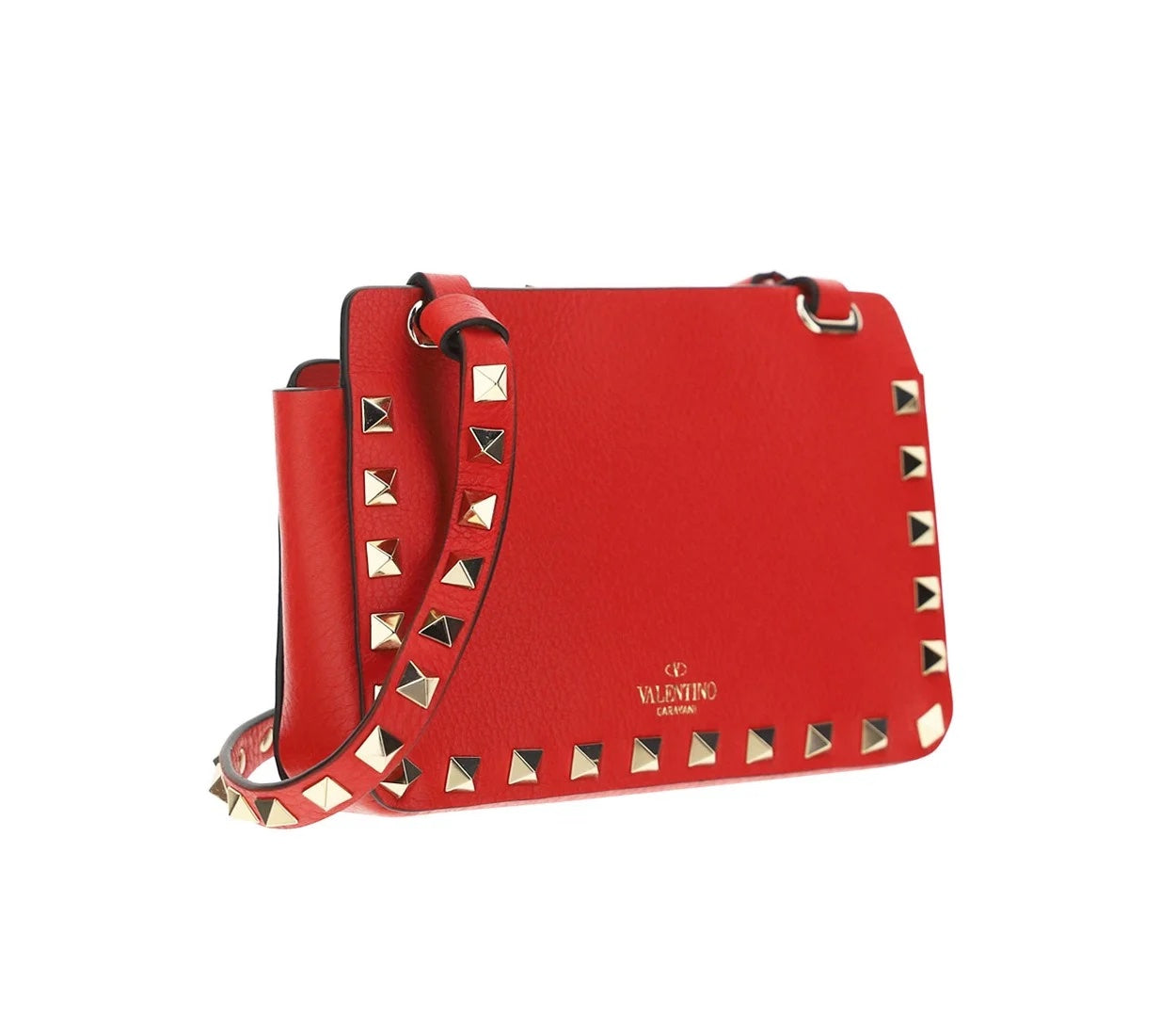 VALENTINO GARAVANI ROCKSTUD CALFSKIN SHOULDER BAG