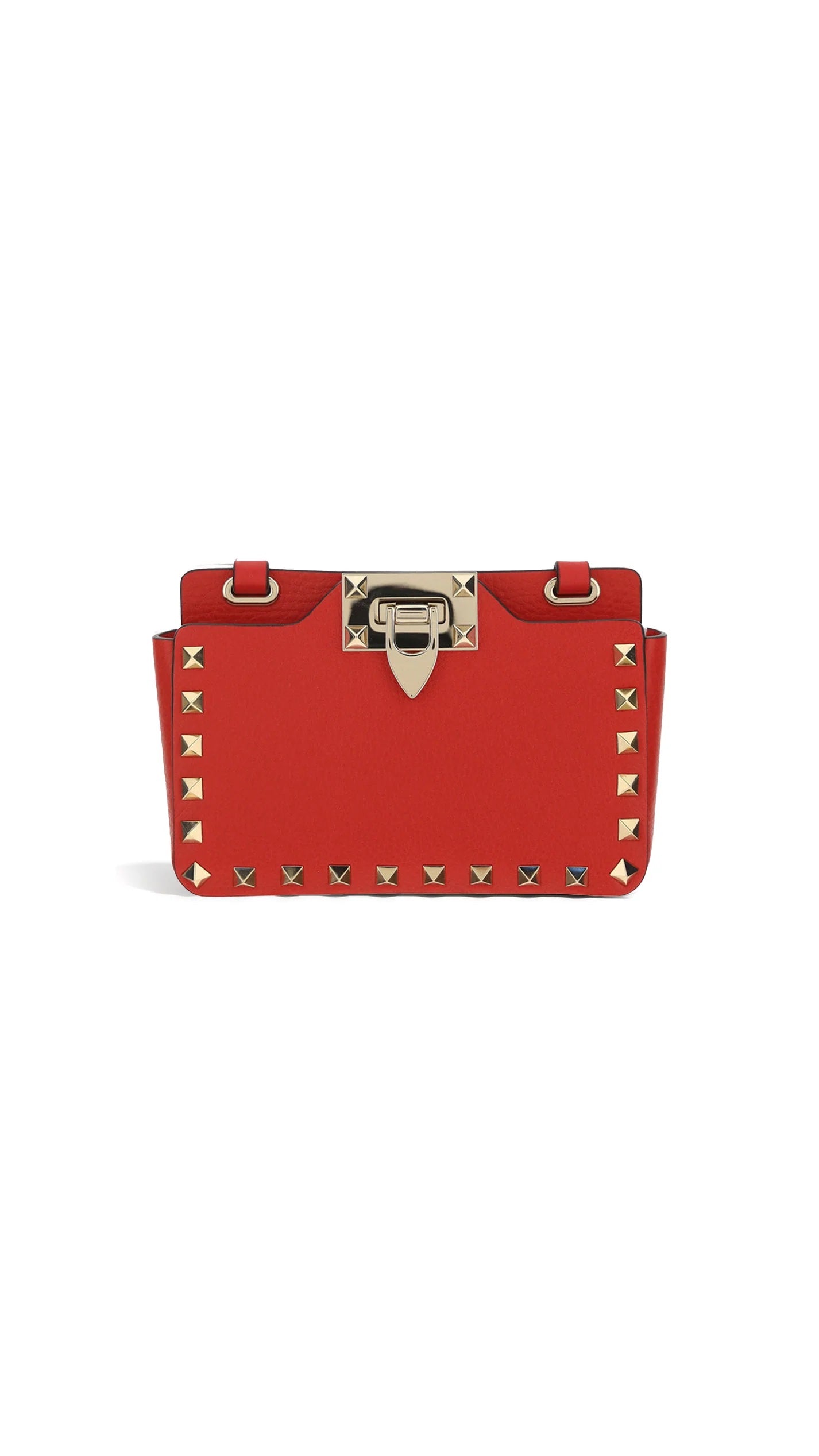 VALENTINO GARAVANI ROCKSTUD CALFSKIN SHOULDER BAG