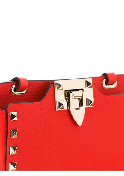 VALENTINO GARAVANI ROCKSTUD CALFSKIN SHOULDER BAG