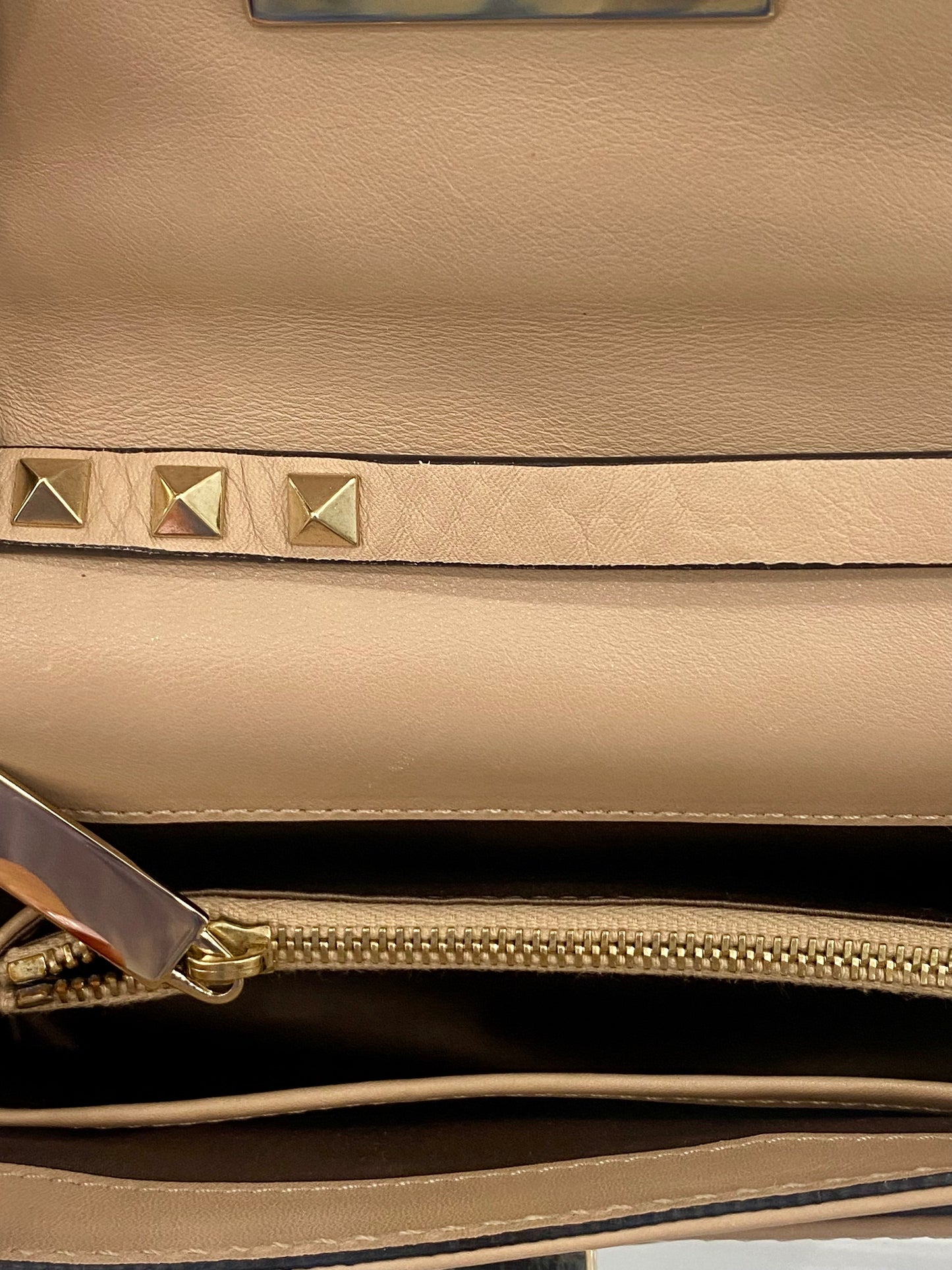 VALENTINO CALFSKIN ROCKSTUD MINI FLAP SHOULDER BAG
