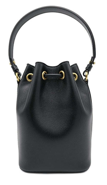 VALENTINO GARAVANI VLOGO MINI LEATHER BUCKET BAG